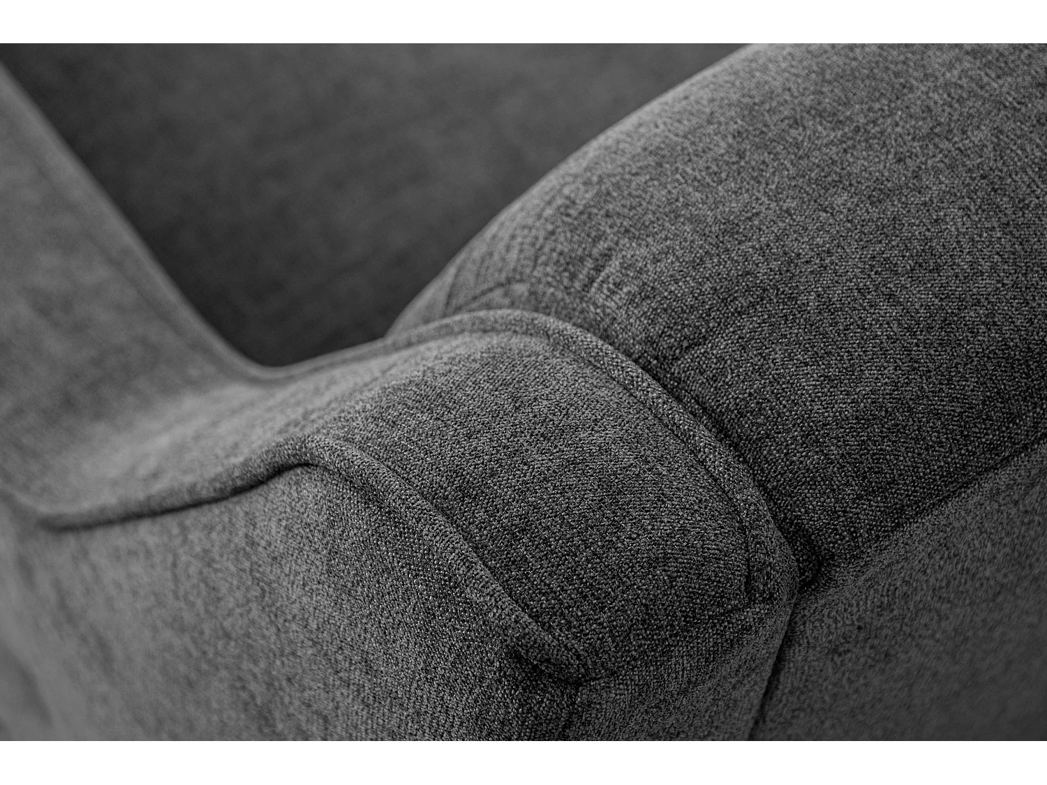 Sofa - 2 Sitzer im zeitlosen Design - Velours-Bezug - silber - TERSO