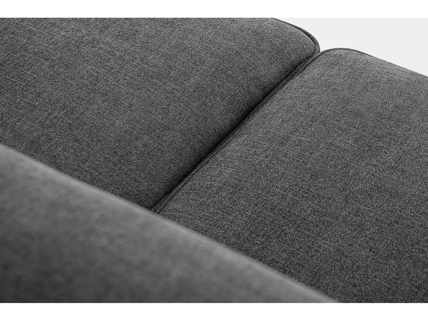 Sofa - 2 Sitzer im zeitlosen Design - Velours-Bezug - silber - TERSO