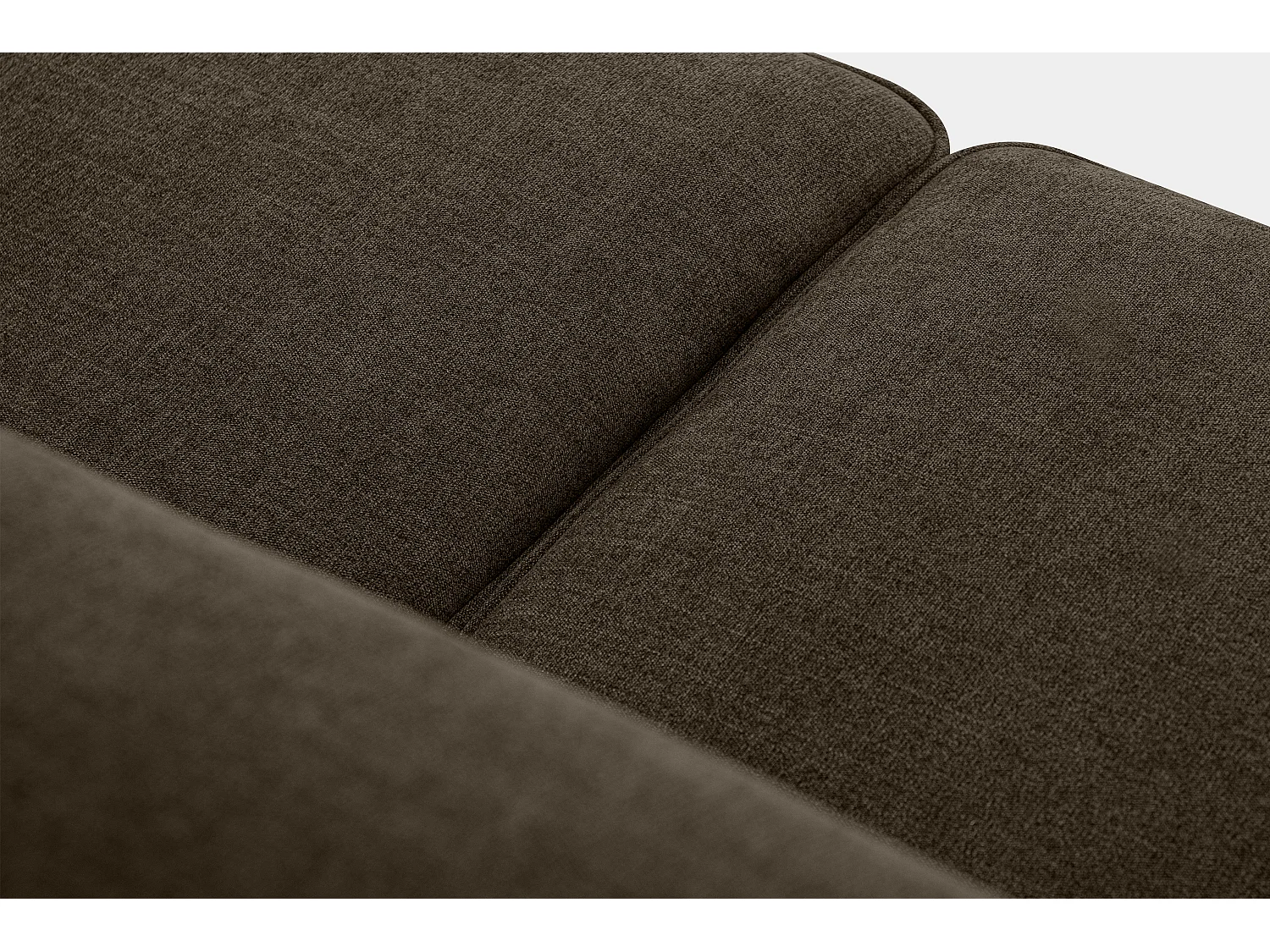 Sofa - 2 Sitzer im zeitlosen Design - Velours-Bezug - braun - TERSO
