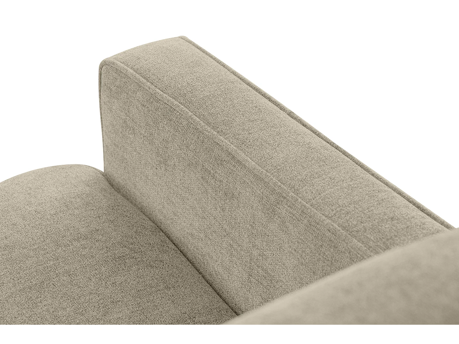 Sofa - 2 Sitzer im zeitlosen Design - Velours-Bezug - gelb - TERSO