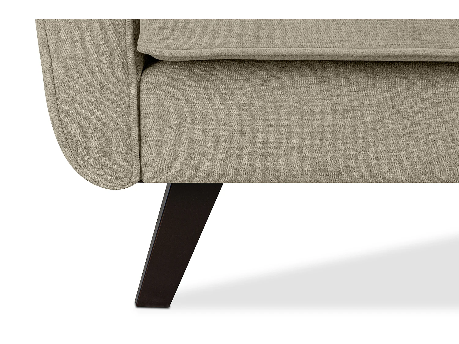 Sofa - 2 Sitzer im zeitlosen Design - Velours-Bezug - gelb - TERSO