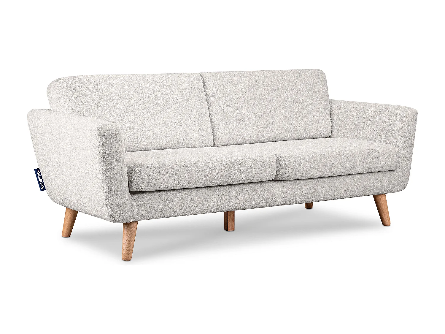 Skandinavisches  Sofa 3 Sitzer - Weiß - TAGIO