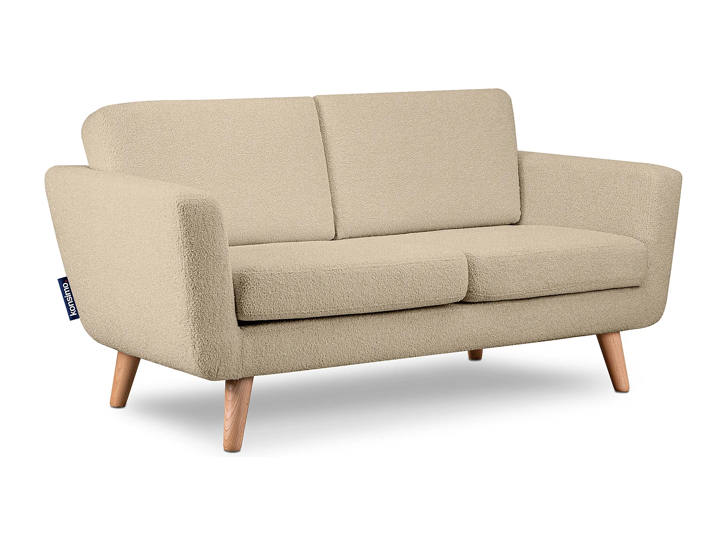 Sofa mit Armlehnen - Beige - TAGIO