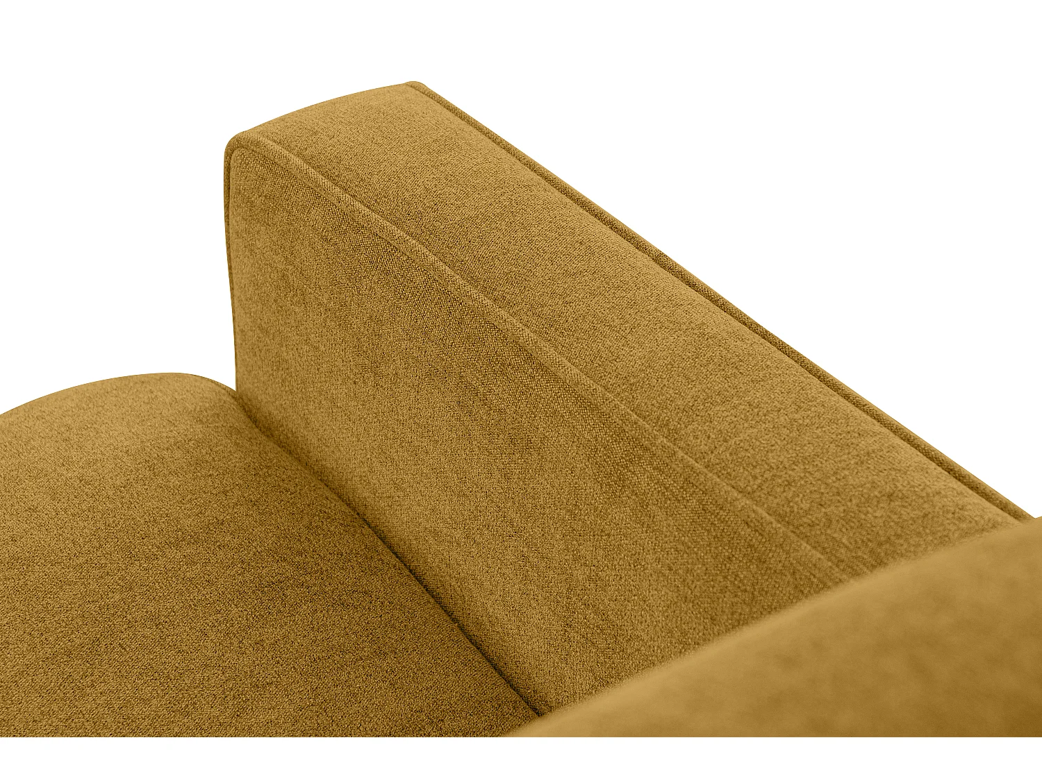 Sofa - 2 Sitzer im zeitlosen Design - Velours-Bezug - gelb - TERSO