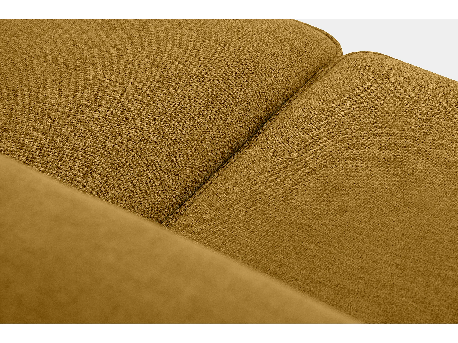 Sofa - 2 Sitzer im zeitlosen Design - Velours-Bezug - gelb - TERSO