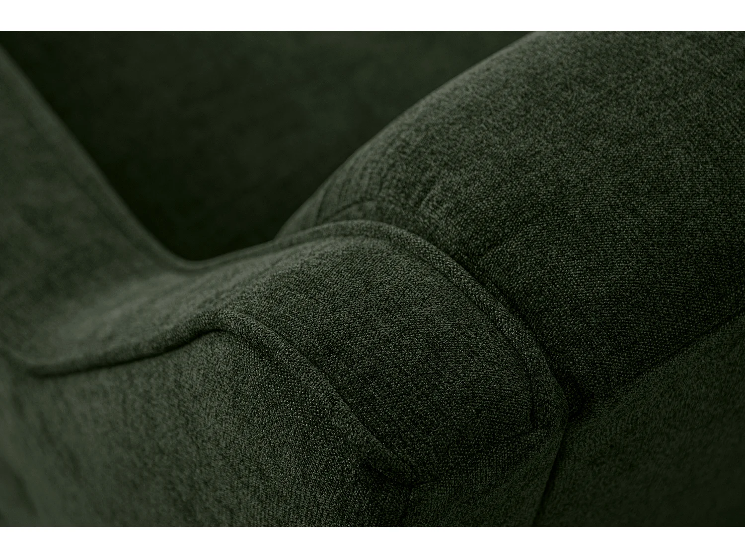 Sofa - 2 Sitzer im zeitlosen Design - Velours-Bezug - grün - TERSO