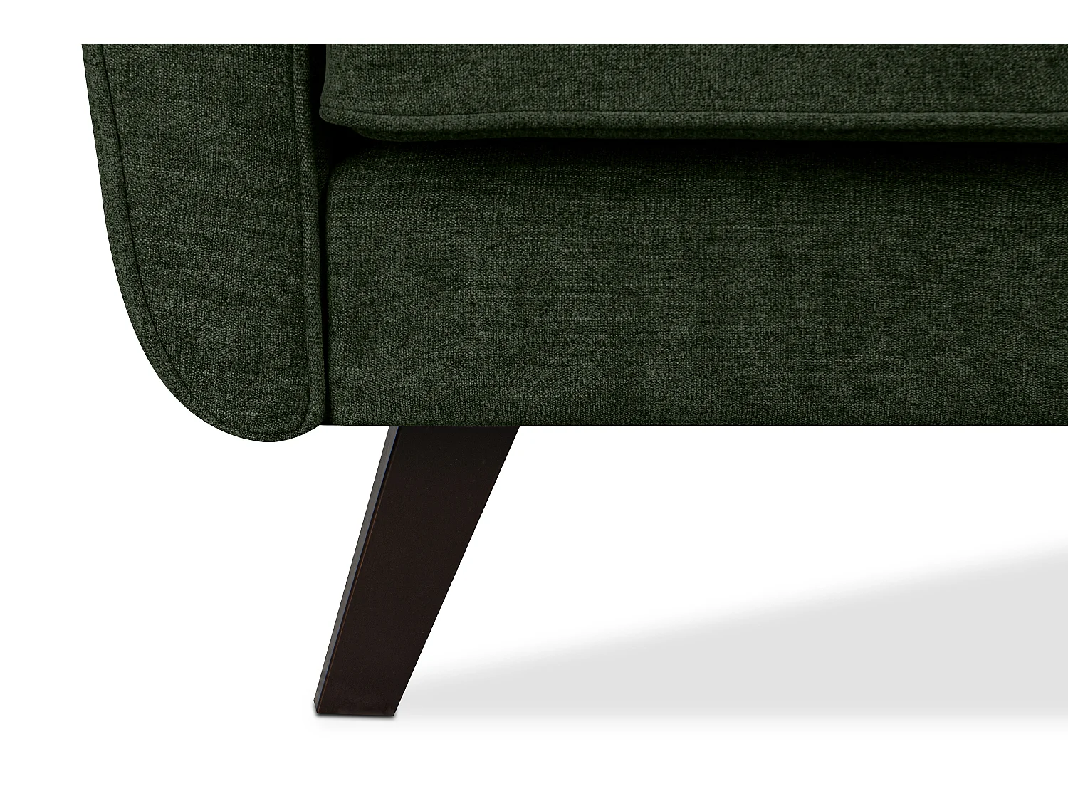 Sofa - 2 Sitzer im zeitlosen Design - Velours-Bezug - grün - TERSO