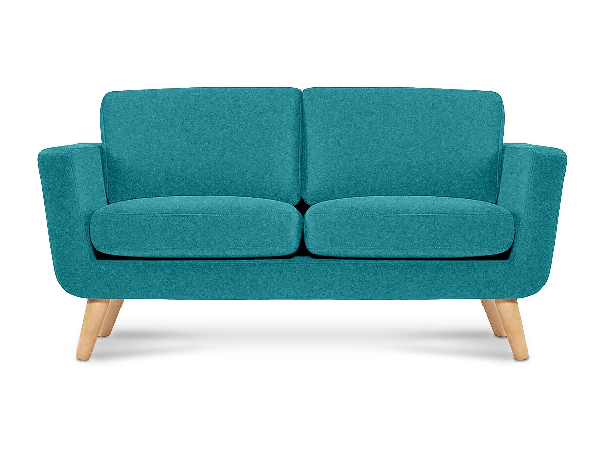 Sofa mit Armlehnen - Türkisblau - TAGIO