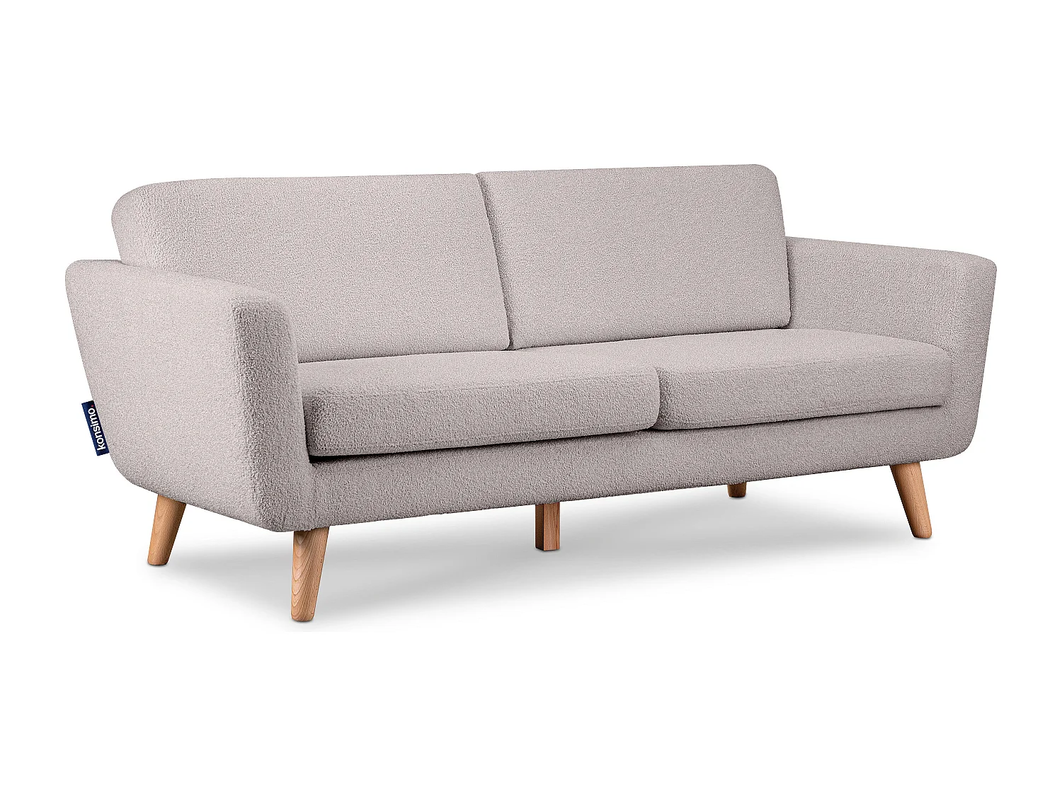 Skandinavisches  Sofa 3 Sitzer - Hellgrau - TAGIO