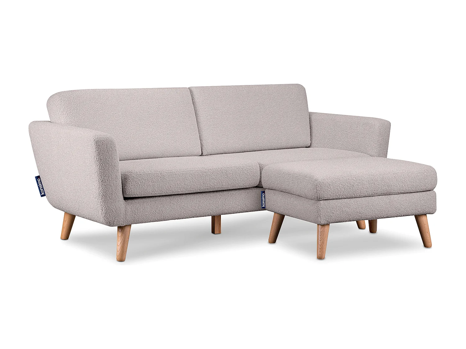 Skandinavisches  Sofa 3 Sitzer - Hellgrau - TAGIO