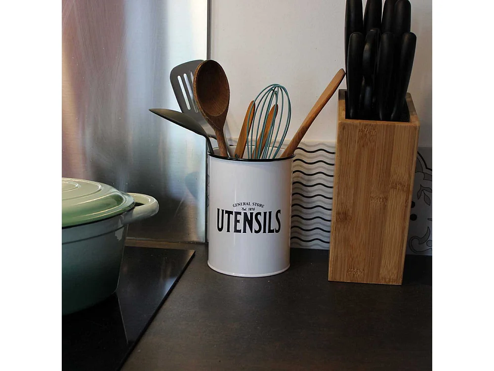 Porte-ustensiles en fer blanc General store