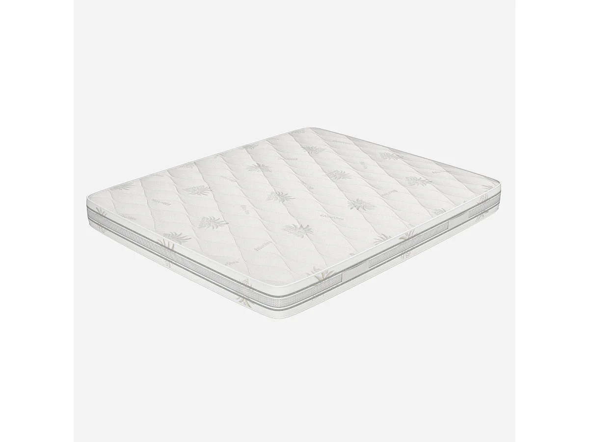 Materasso Matrimoniale 170x200, alto 22 cm - Memory Foam, Rivestimento Aloe Vera, Traspirante | Top H22