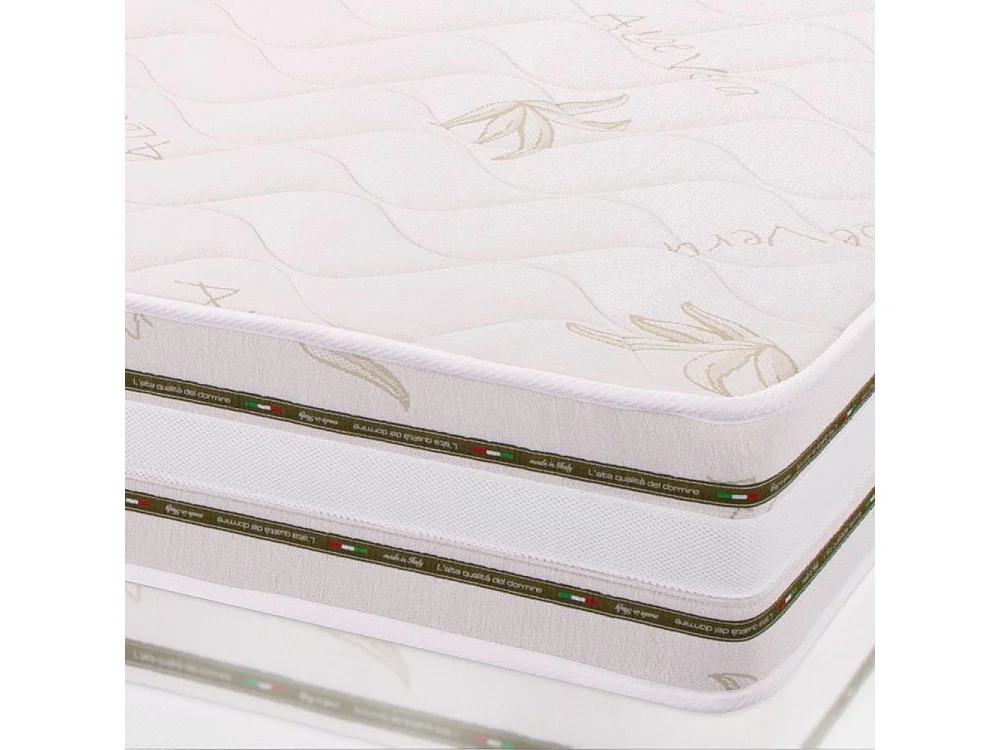 Materasso Matrimoniale 170x200, alto 22 cm - Memory Foam, Rivestimento Aloe Vera, Traspirante | Top H22