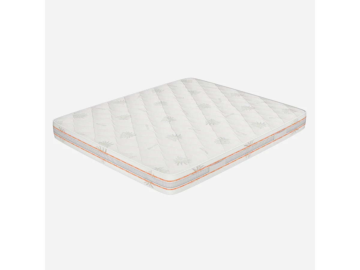 Materasso Matrimoniale 170x190 Memory, alto 25 cm - Rivestimento in Aloe Vera, Traspirante | Top H25