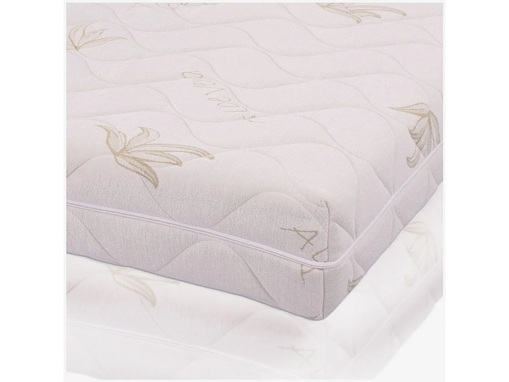 Matelas Memory Foam 160x200, hauteur 25 cm - Housse amovible, revêtement Aloe Vera | Premium