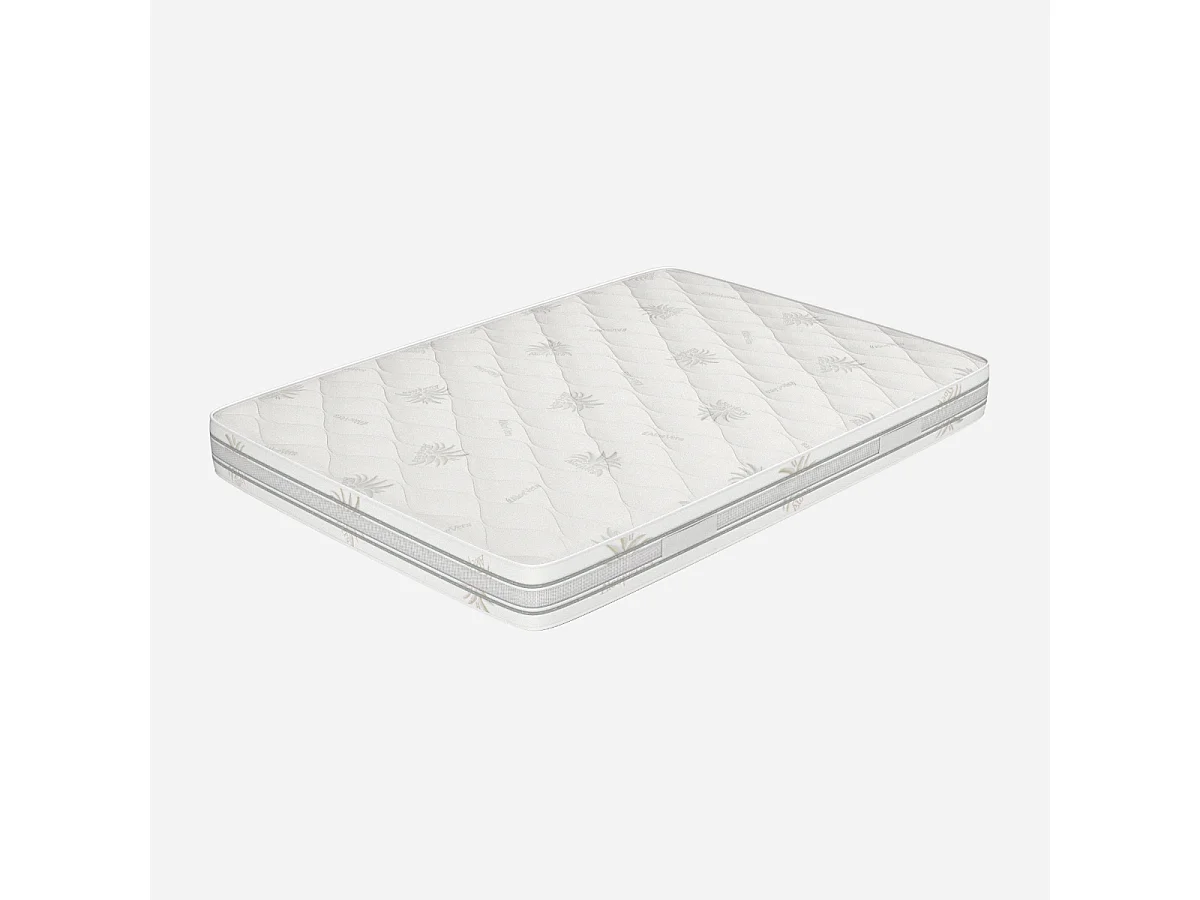 Materasso Alla Francese 140x200, alto 22 cm Sfoderabile - Memory Foam, Rivestimento Aloe Vera, Traspirante | Top H22