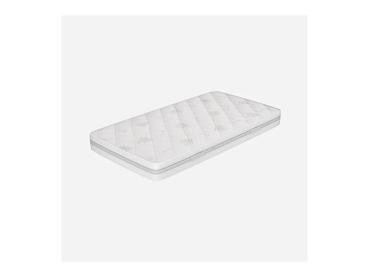 Materasso Singolo 90x200, Alto 24 cm - Waterfoam, Sfoderabile, Rivestimento in Aloe Vera | Goemon
