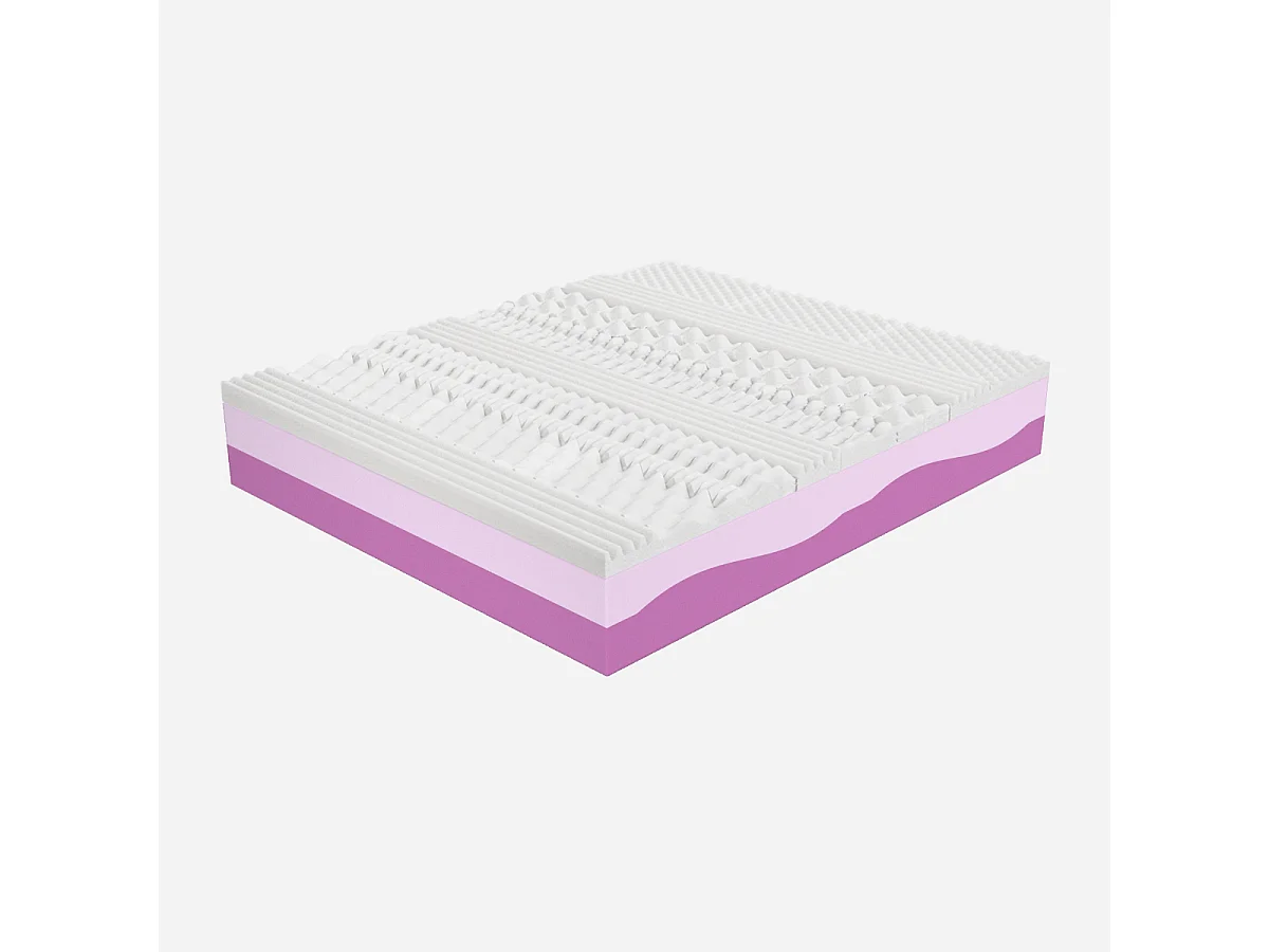 Materasso Matrimoniale 170x200, alto 26 cm - Memory, Gel Relaxa, Sfoderabile, Rivestimento Aloe Vera | Prime