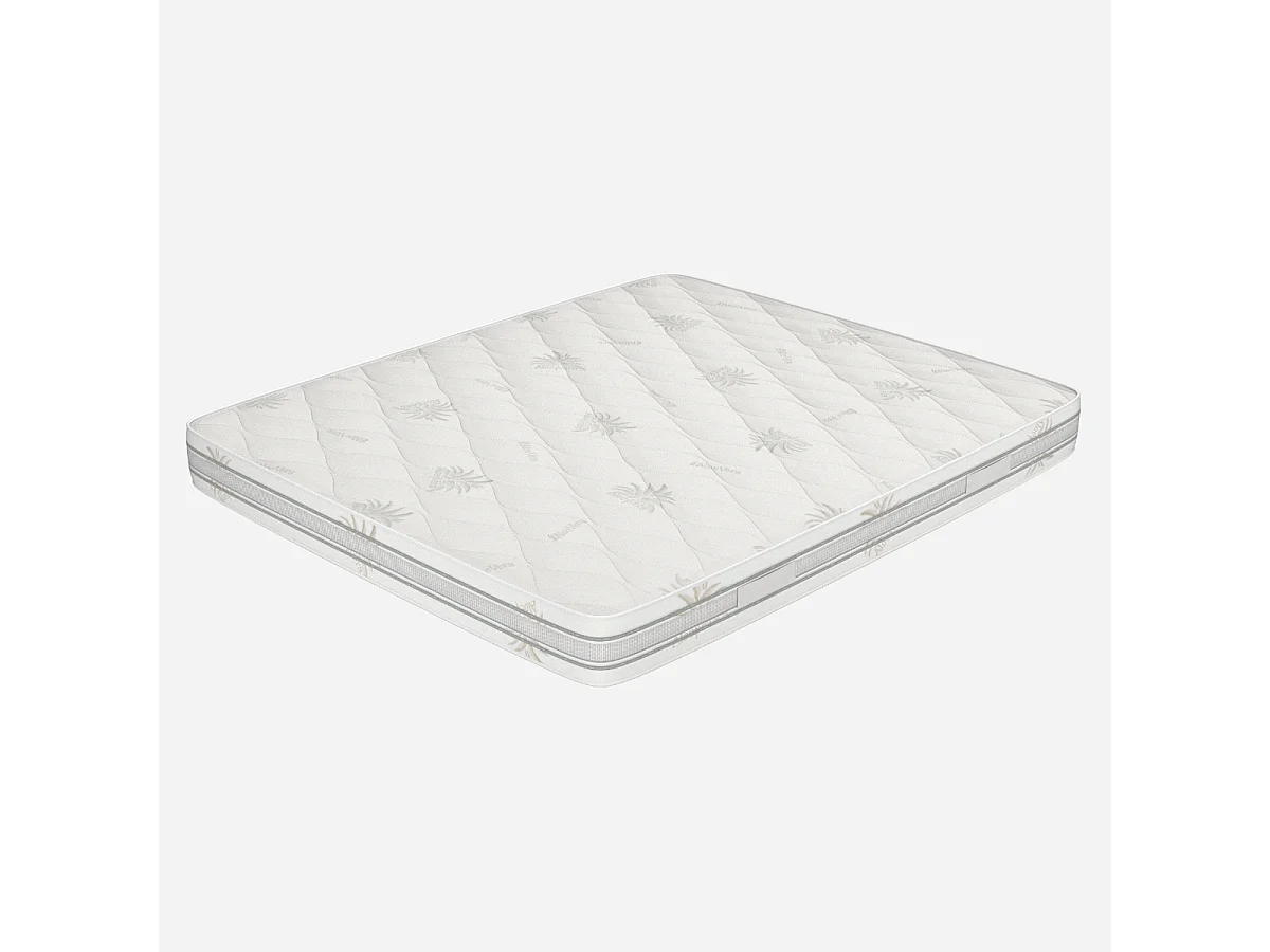 Matratze 160x200 Höhe 18 cm, Wellenschnittultionda - Memory, Gel Relaxa, Abziehbar, Bezug aus Aloe Vera | Arcobaleno