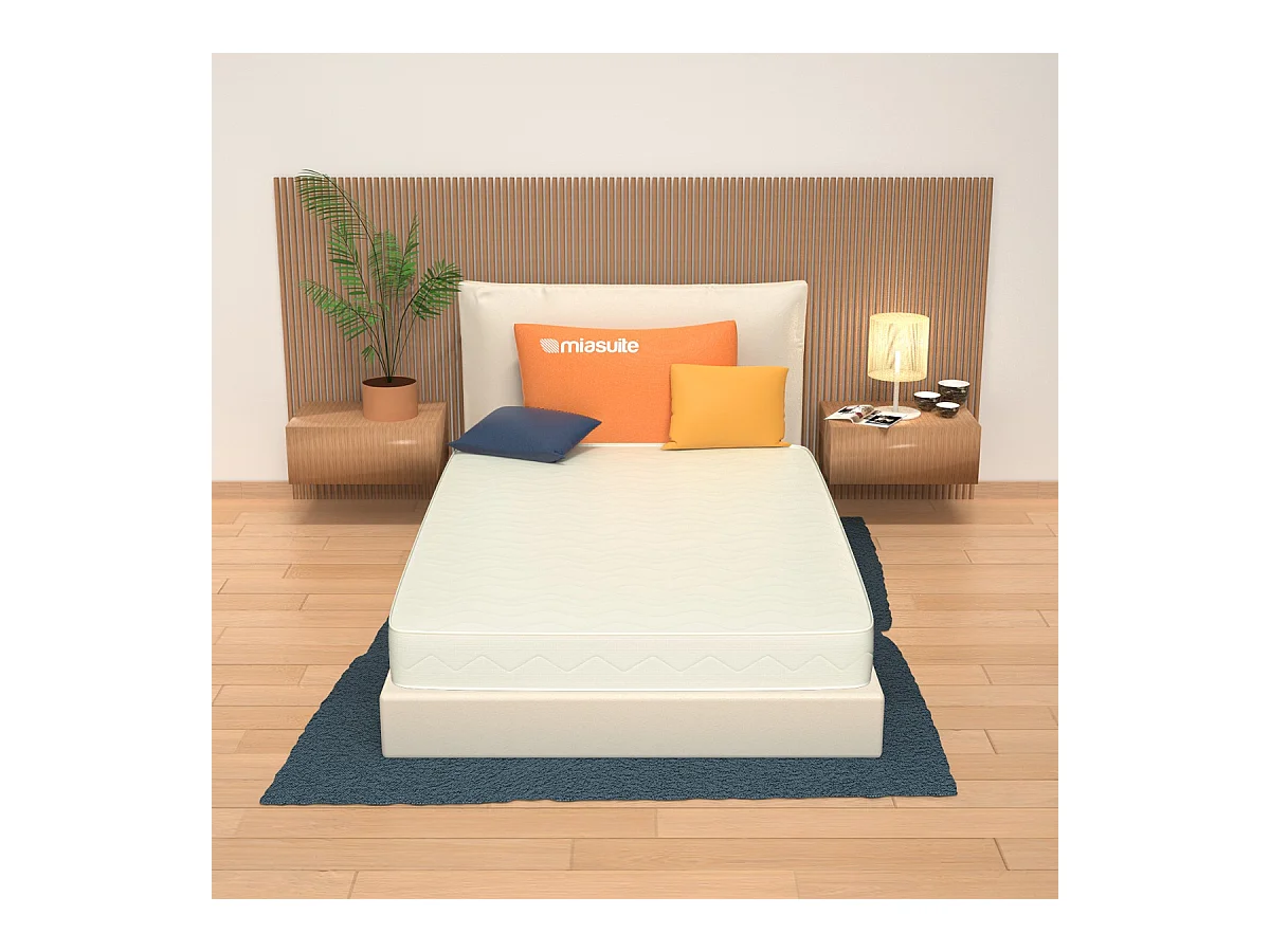 Matelas 140x190 Hauteur 12 cm - Waterfoam, Pliable, pour Lit de Camp | Smart H12