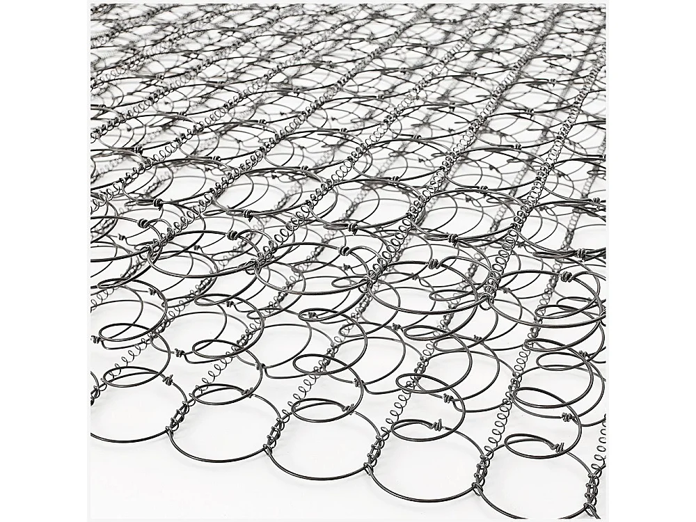 Materasso a Molle Singolo 90x190, altezza 24 cm - Molle Bonnel, Box System, Traspirante | Smeraldo