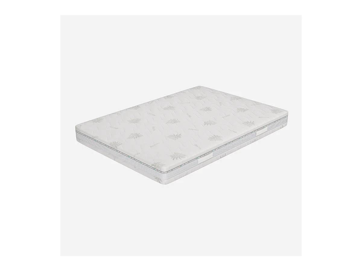 Materasso Memory Alla Francese 140x200, Alto 25 cm - Sfoderabile, Rivestimento Aloe Vera, Traspirante | Evolution