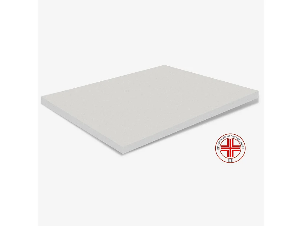 Surmatelas 120x195 en MemoryFoam - haut de 3 cm, déhoussable, tissu AloeVera | Correcteur H3
