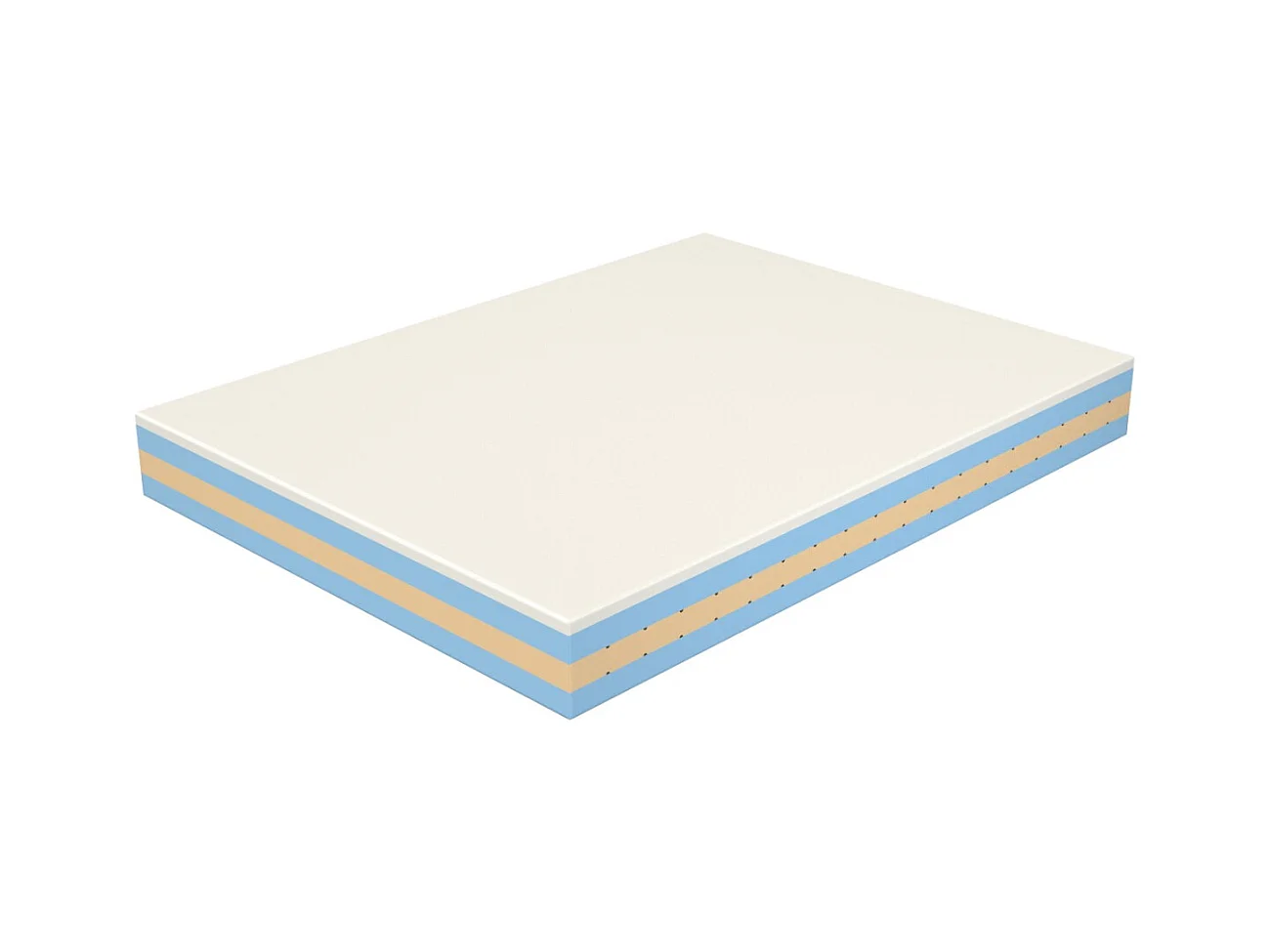 Materasso Memory Foam Una Piazza e mezza 120x195, Alto 21 cm - 4 Strati, Dispositivo Medico, Rivestimento Pure | Bora