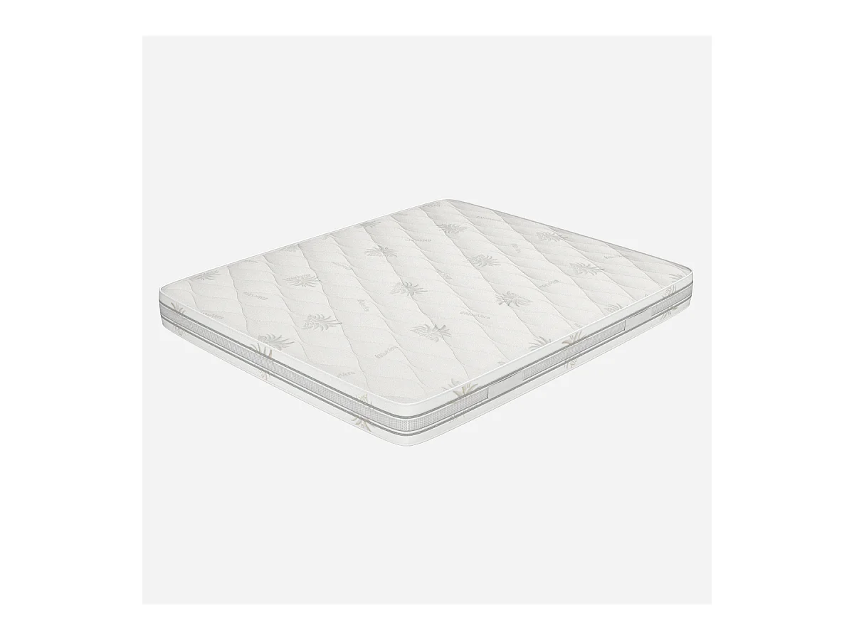 Materasso Matrimoniale 180x200, alto 18 cm, Multionda - Memory, Gel Relaxa, Sfoderabile, Rivestimento Aloe Vera | Arcobaleno