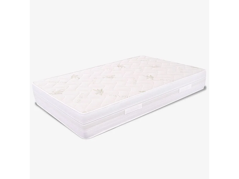 Materasso Una Piazza e Mezza 120x195, Alto 24 cm - Waterfoam, Sfoderabile, Rivestimento in Aloe Vera | Goemon