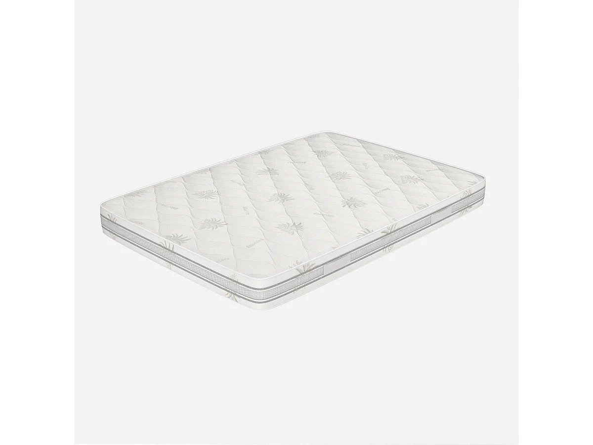 Materasso Una Piazza e Mezza 120x195, alto 18 cm, Multionda - Memory, Gel Relaxa, Sfoderabile, Rivestimento Aloe Vera | Arcobaleno