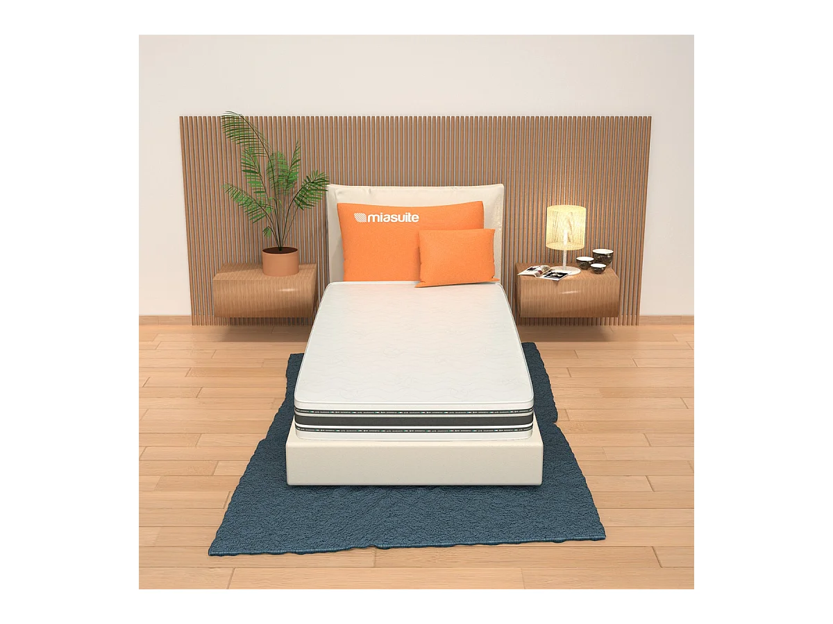 Matelas 90x200 Memory Foam, hauteur 18 cm - Revêtement Bayscent | Zaza'