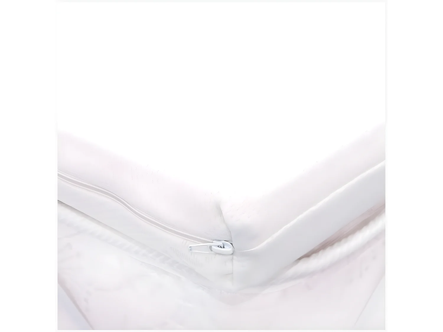 Topper alla Francese 140x190 in waterfoam - alto 5 cm, sfoderabile, tessuto AloeVera | Correttore H5