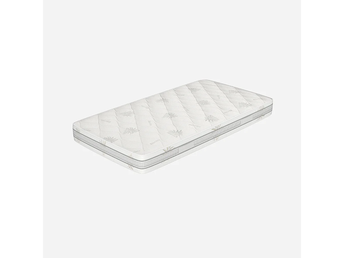 Matelas multicouche 90x200 de 18 cm de hauteur - Memory, Gel Relaxa, Déhoussable, Revêtement Aloe Vera | Arcobaleno