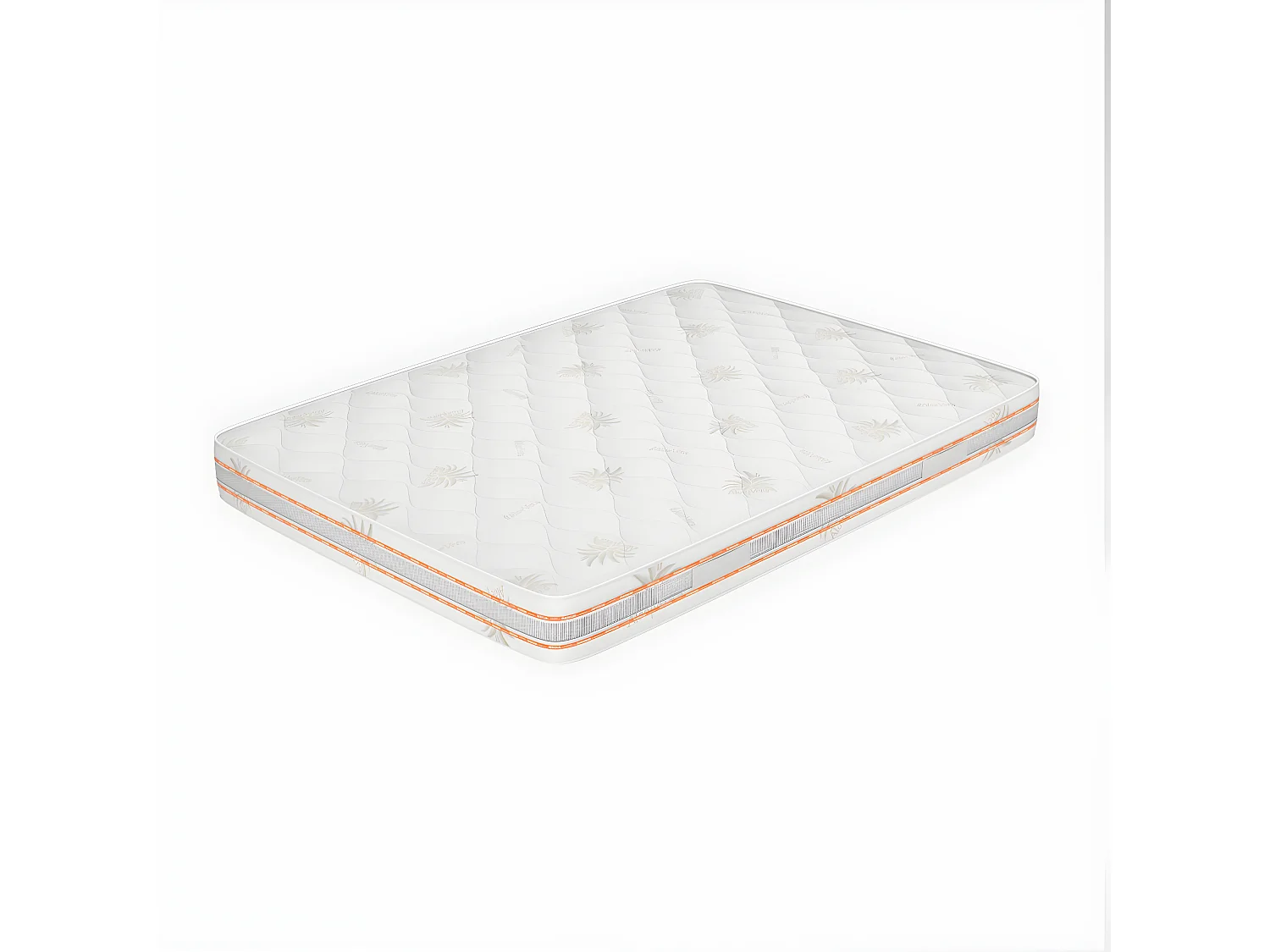 Materasso Multionda Una Piazza e Mezza 120x195, alto 25 cm - Memory, Gel Relaxa, Sfoderabile, Rivestimento Aloe Vera | Piuma