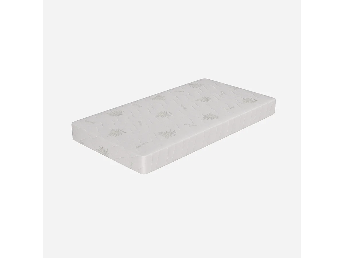 Materasso Singolo 85x190 Sfoderabile, Alto 19 cm - Waterfoam, Rivestimento in Aloe Vera | Lupin I