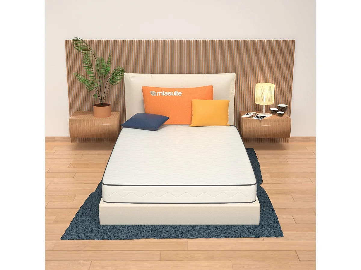 Matelas Mousse Mémoire De Forme 140x190 Cm - Orthopédique Et Hypoallergénique, Marque MiaSuite