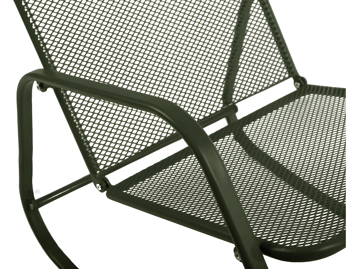 Lot De 2 Rocking Chair "Gordes" Kaki - Acier