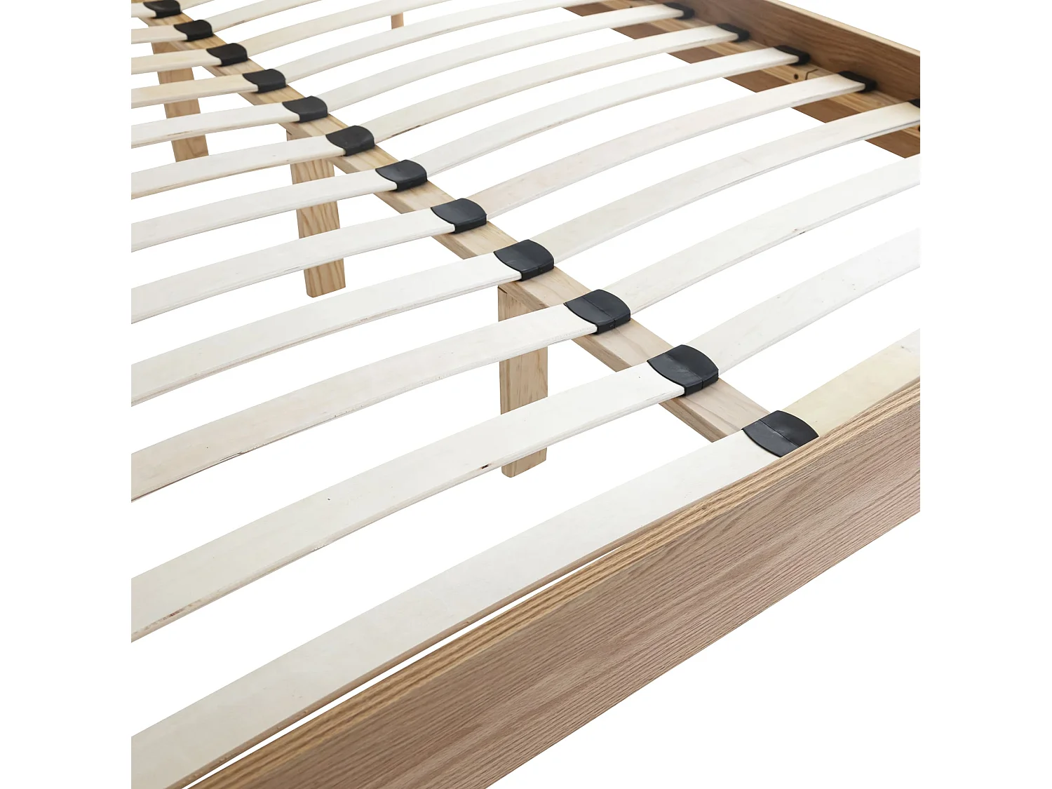 Lit adulte avec pieds évasés scandinaves 160x200 - LT17017