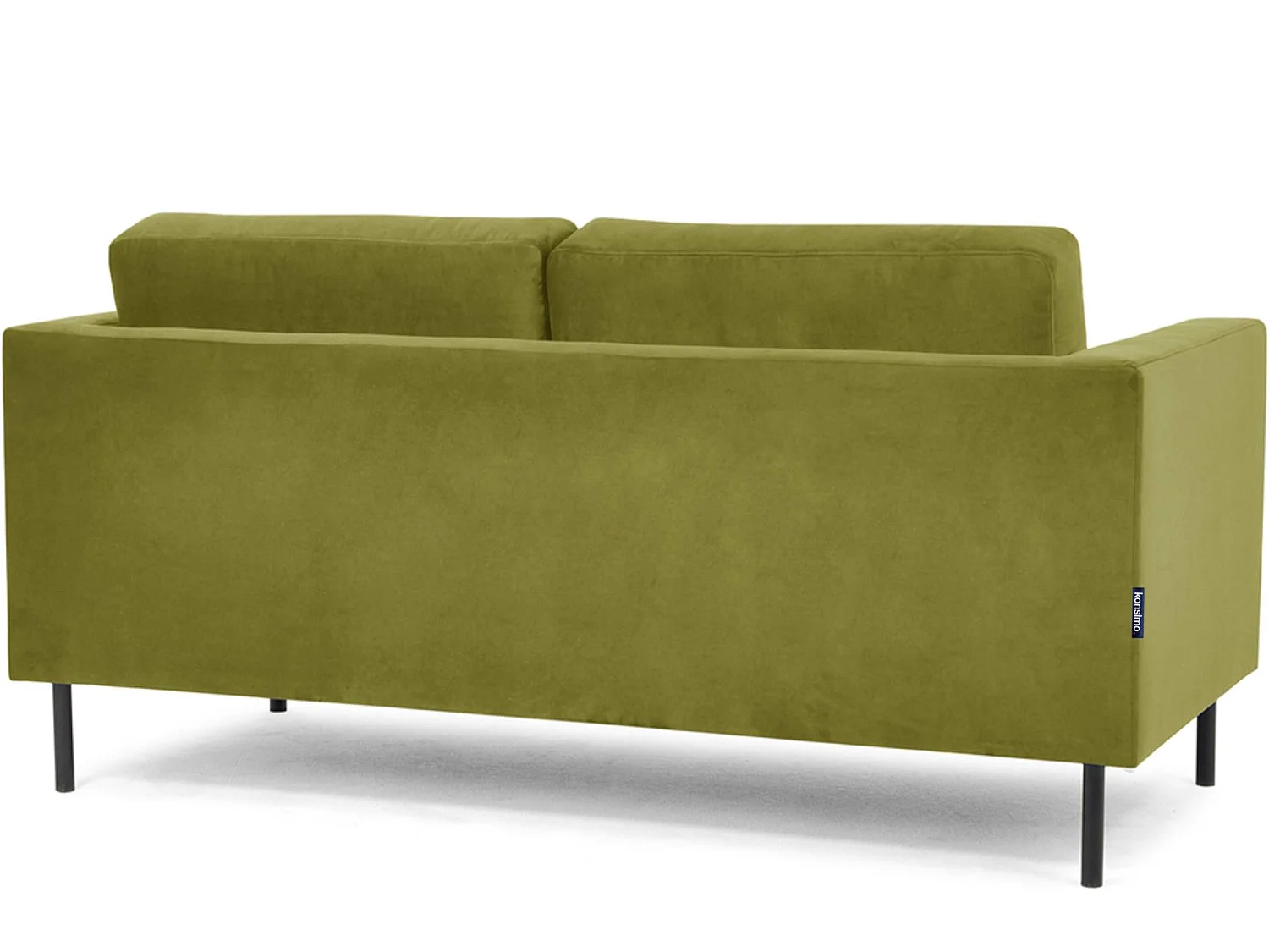 Modernes Sofa - Velour-Bezug - Metallbeine - grün - TOZZI