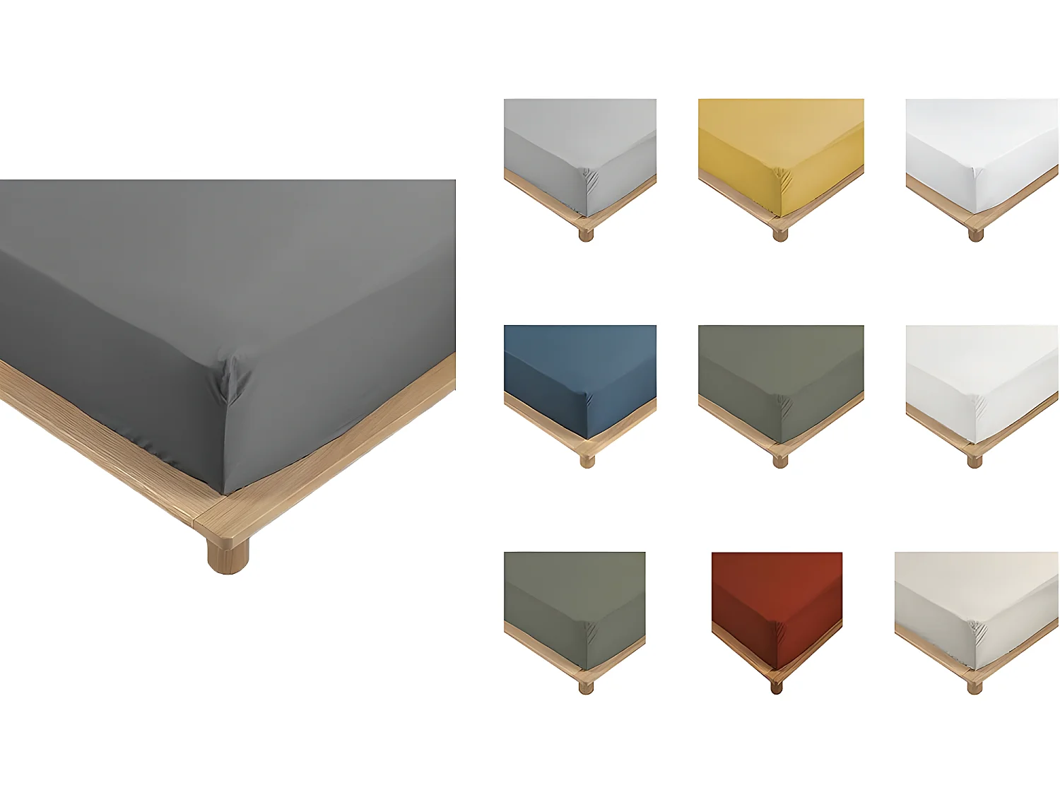 Drap Housse Percale - Bonnet 30 Cm