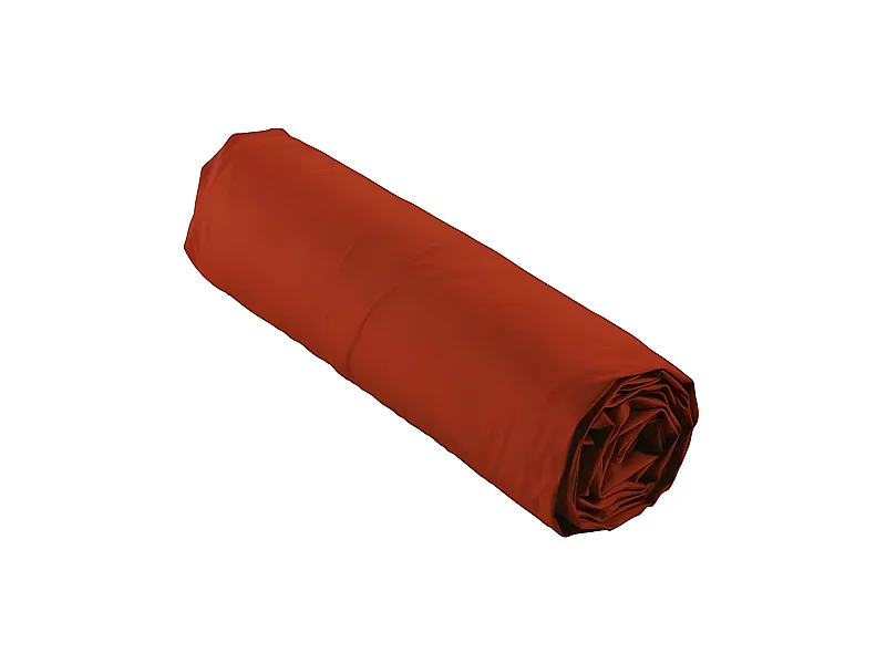 Rood percalen hoeslaken 90 x 190 cm met 30 cm inzetstuk