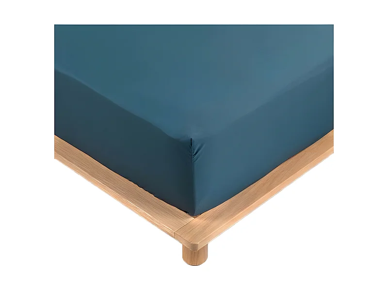 Perkal-Bettlaken aus 100% Baumwolle - 78 Fäden - 30 cm - 10 Farben