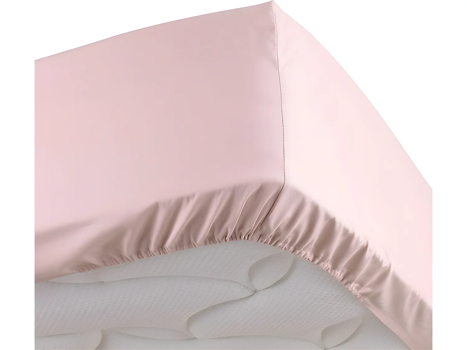 Roze percalen hoeslaken 160 x 200 cm met 30 cm inzetstuk