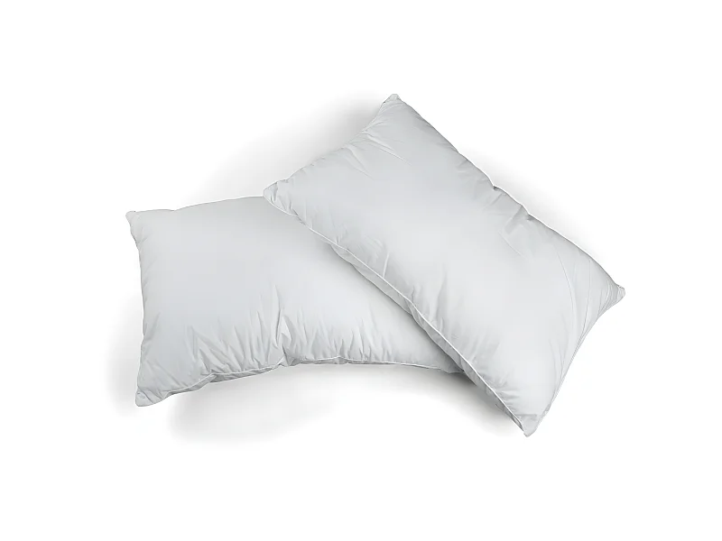 2 rechthoekige holle vezel polyester kussens 50 x 70 cm