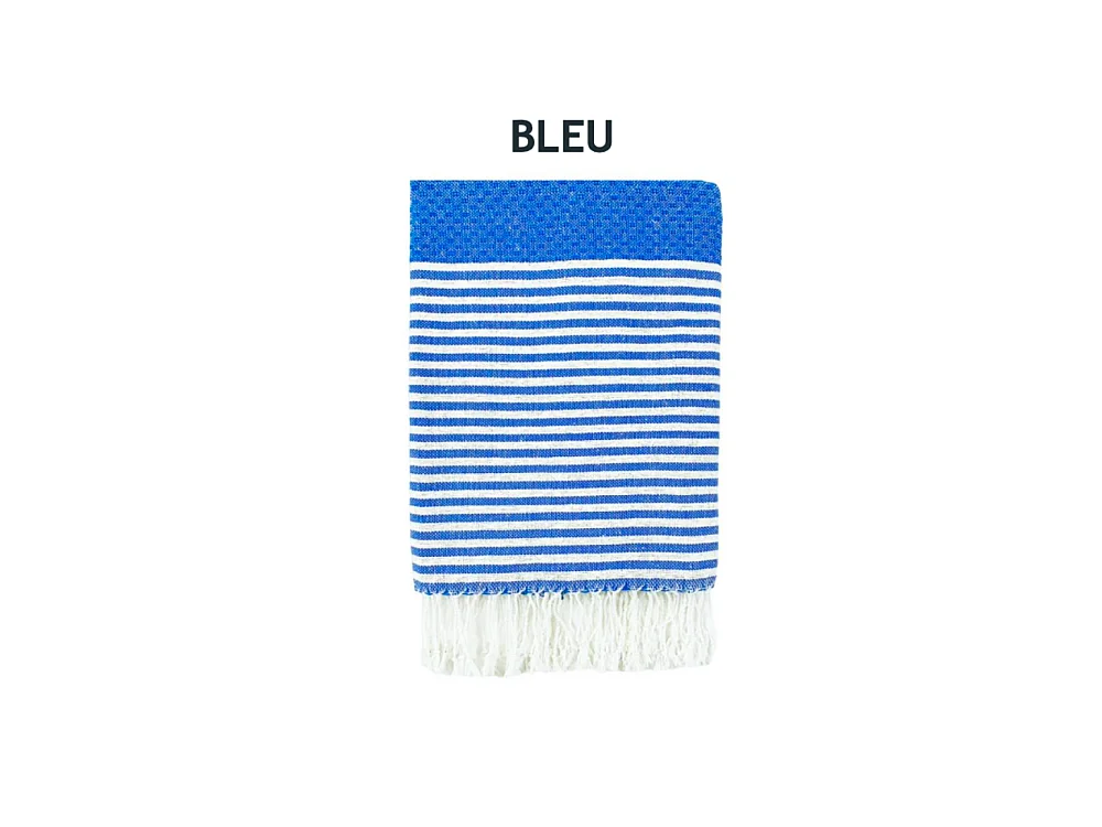 Fouta de Plage Nid d’Abeille 100% coton - Douceur et confort – Serviette de Plage - 100x200cm