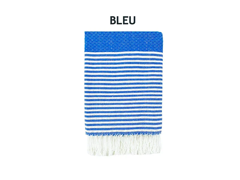 Fouta de Plage Nid d’Abeille 100% coton - Douceur et confort – Serviette de Plage - 100x200cm