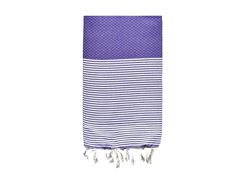 Fouta de Plage Nid d’Abeille 100% coton - Douceur et confort – Serviette de Plage - 100x200cm