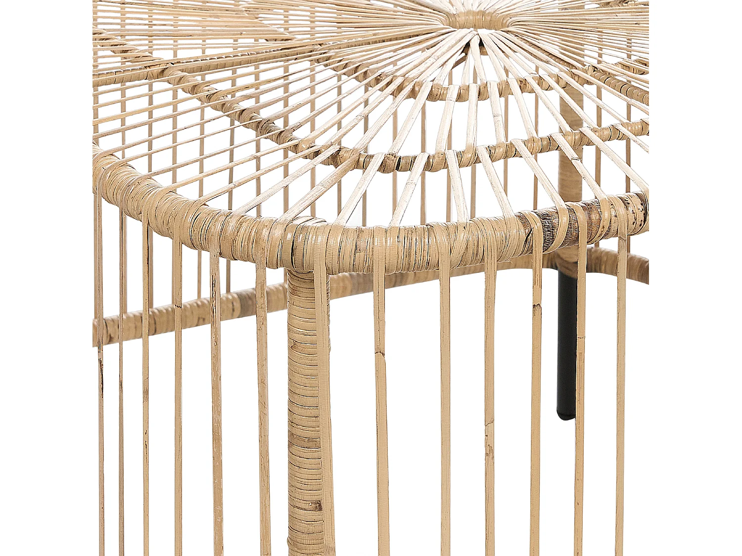 Stolik kawowy ogrodowy CESENATICO Rattan Naturalny