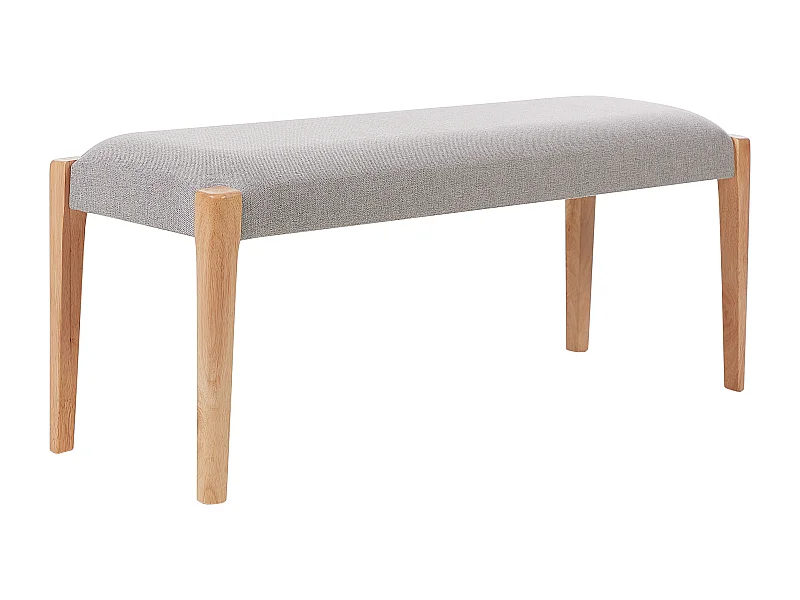 Banc ELYRIA Tissu Marron clair/gris